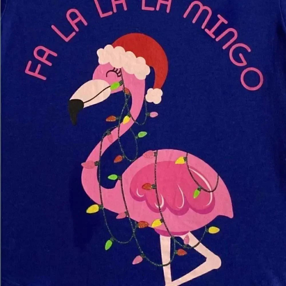RUNWAY GIRL FA LA LA LA FLAMINGO TOP